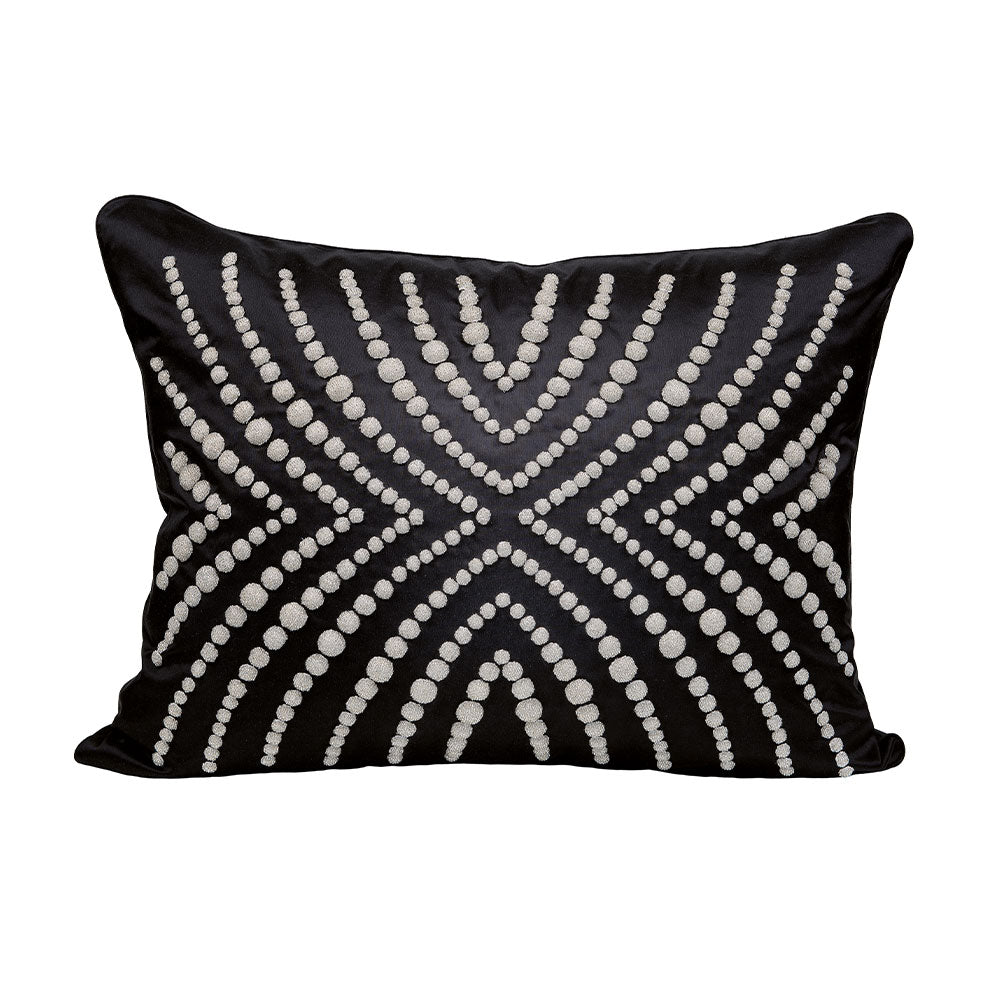 クッション ビーズ装飾 クタール