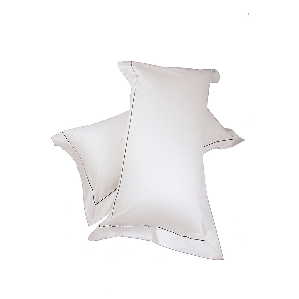 枕カバー 刺繍入り オックスフォード