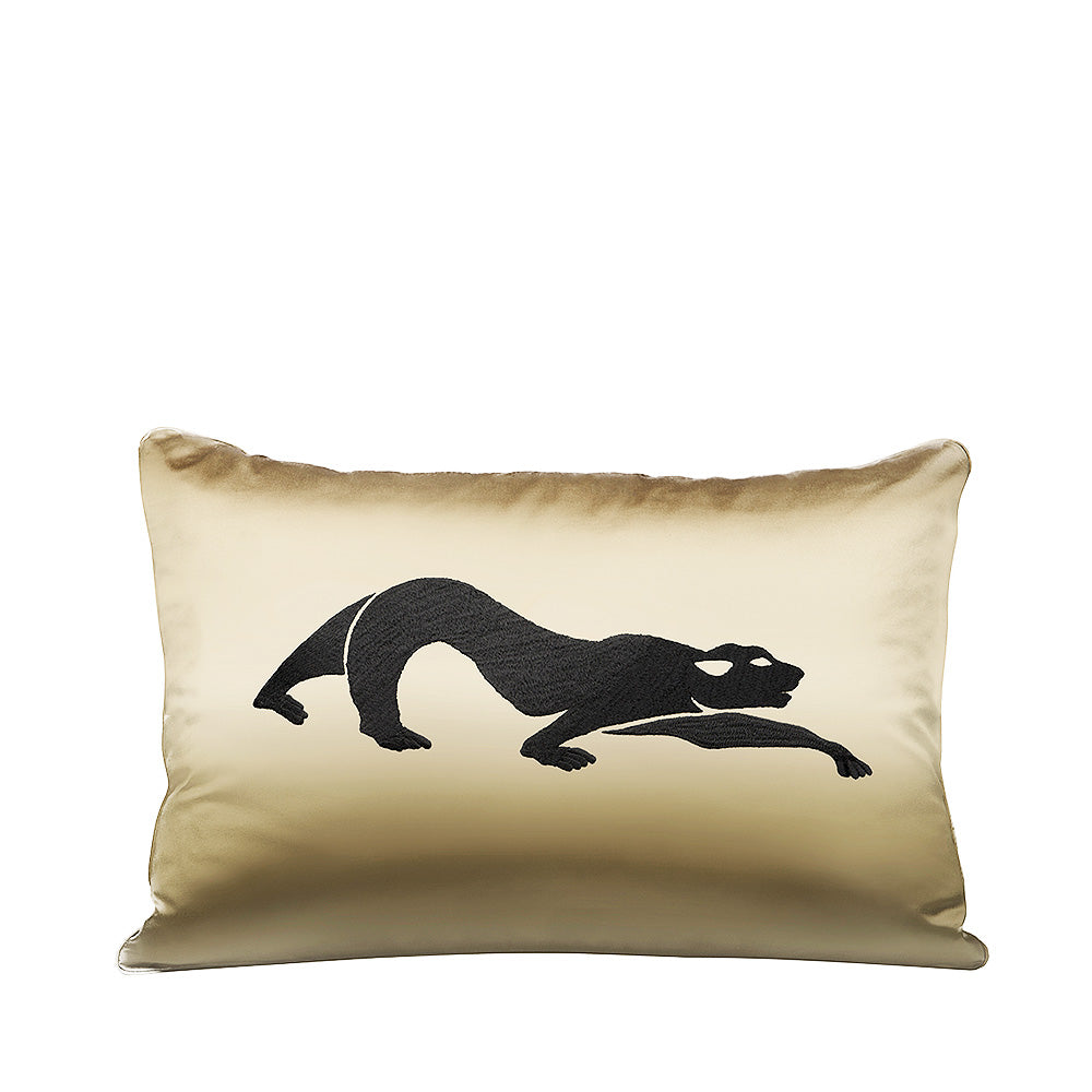 クッション 刺繍 パンテール ミディアム