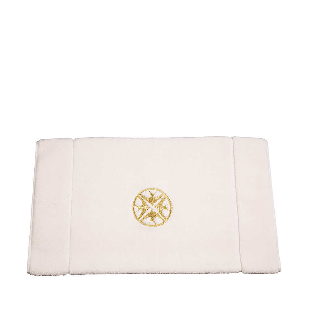 バスマット 刺繍入り イロンデル