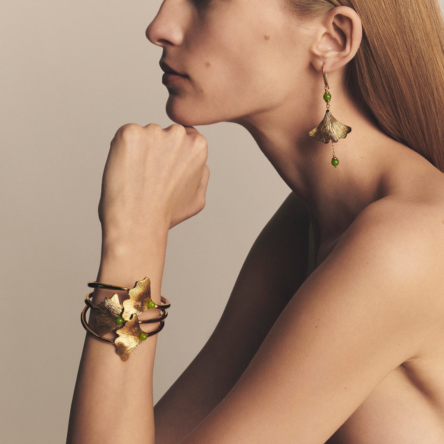 ブレスレット マンシェット ギンコ