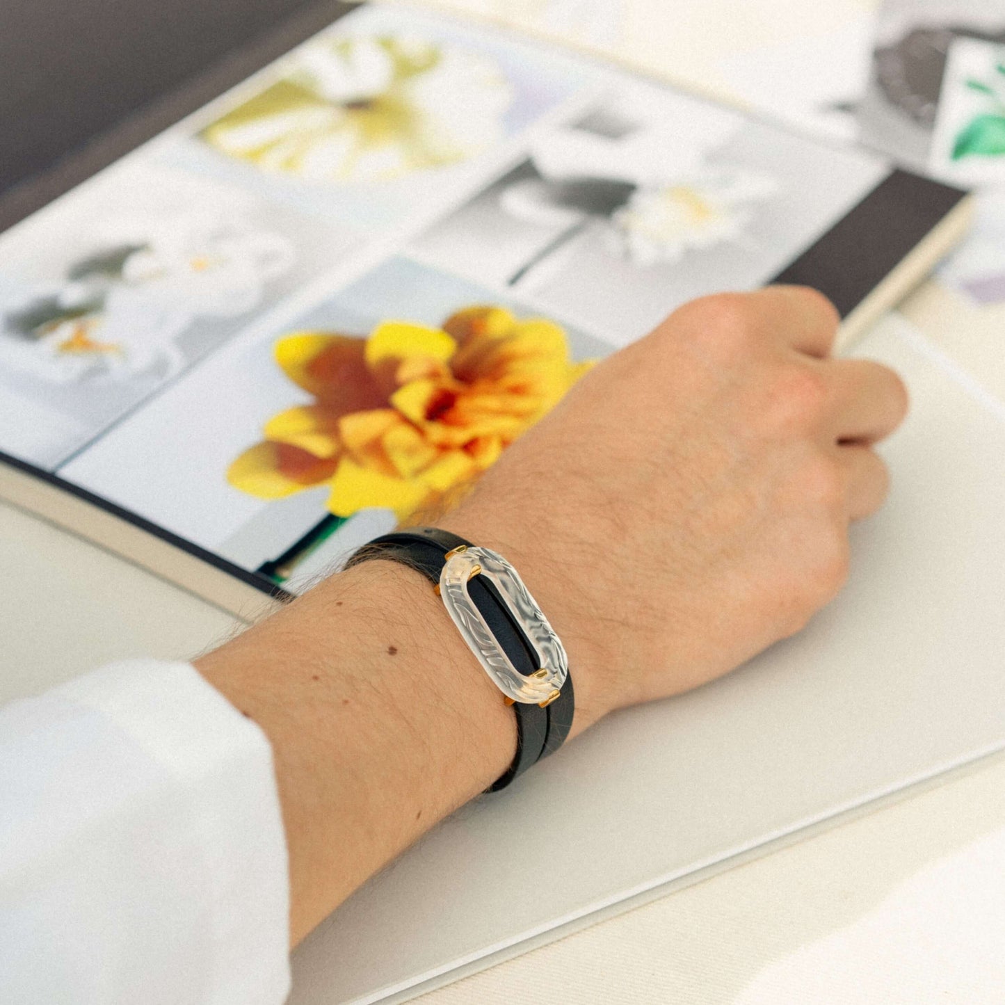 ブレスレット キュイール アンプラント アニマル