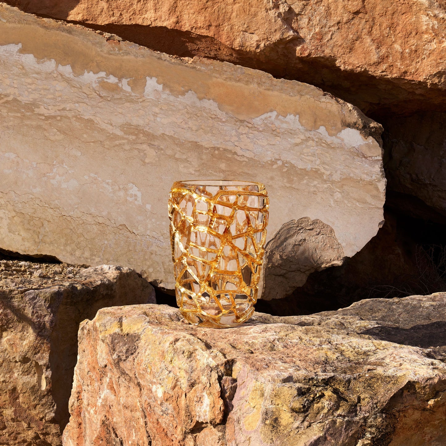 フラワーベース マグニチュード ラージ ゴールド