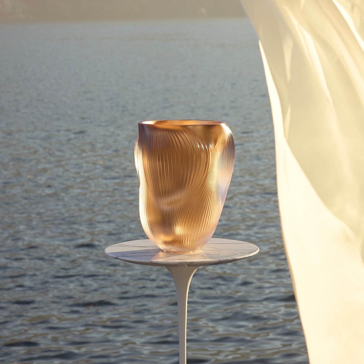 アリゼ ベース ラージ ピンクゴールドリーフ