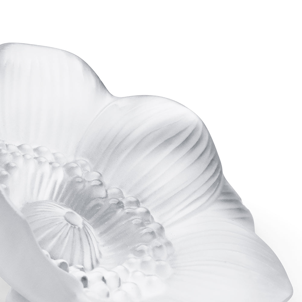 LALIQUE ラリック/ アネモネの花/ ペーパーウェイト /インテリア小物 LALIQUE ラリック/ アネモネの花/ ペーパーウェイト /インテリア小物