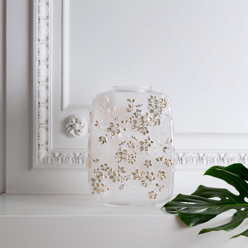 LALIQUE/ラリック　クリスタル　フラワーベース　特大 フラワーベース フルール ドゥ スリジエ – Lalique Japan