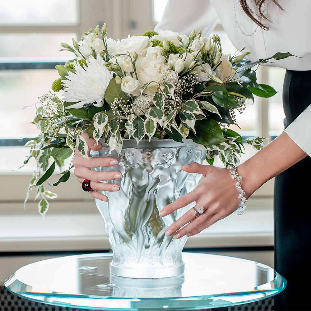 ラリック　バコントゥ　ベース　クリア　 花瓶 フラワーベースバコントゥ アイコニック – Lalique Japan