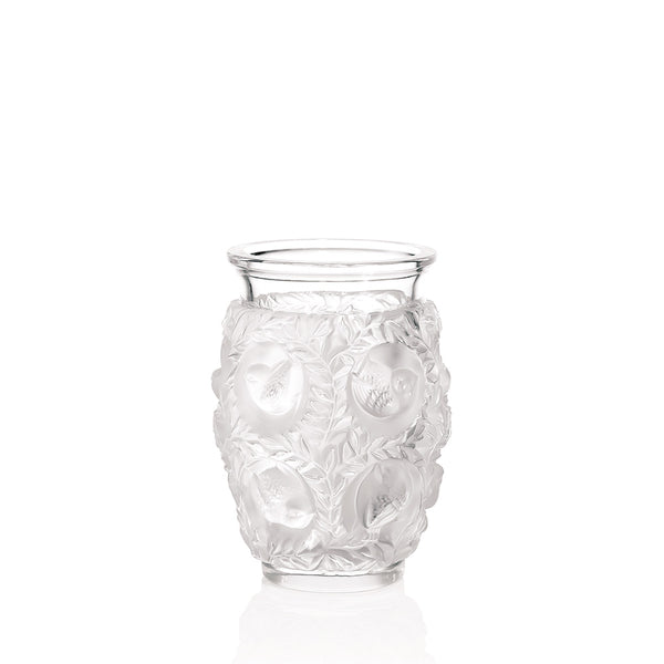 Lalique バガテル　葉と鳥の彫刻 花瓶 1221900-bagatelle-vase_grande.