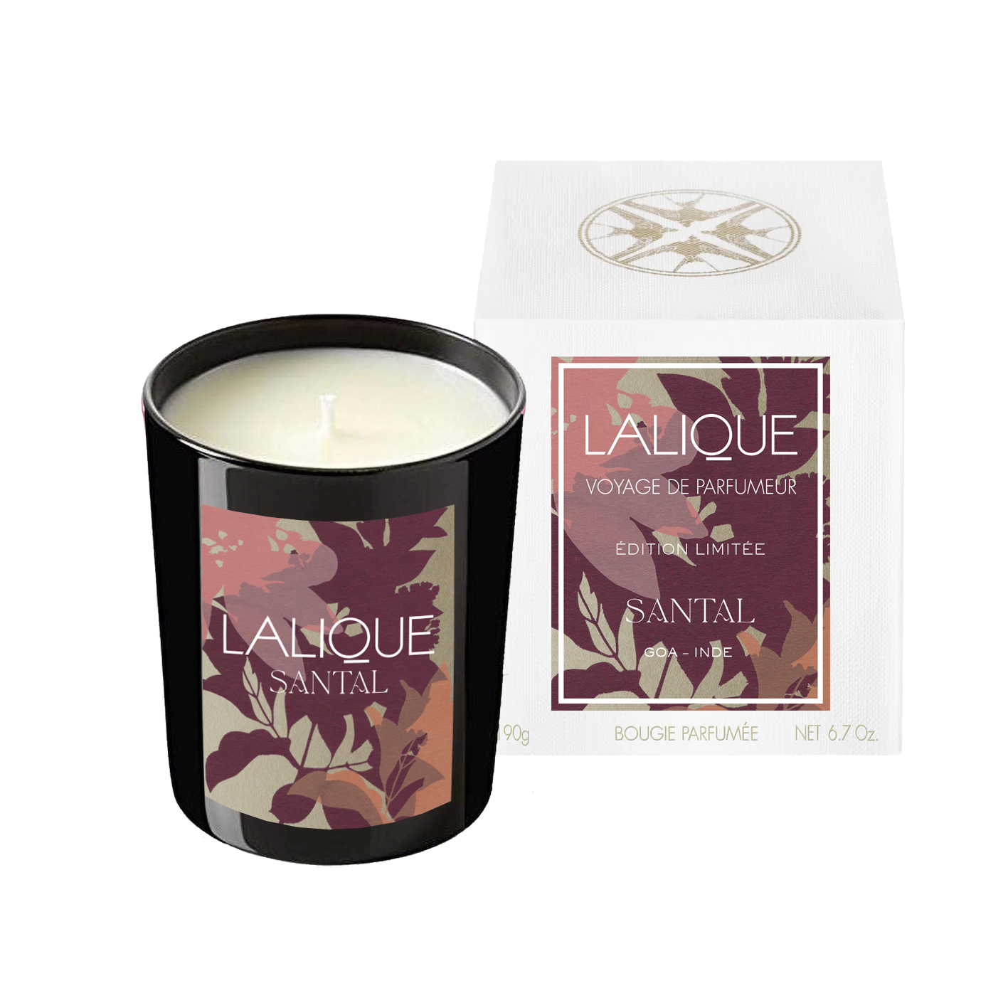 LALIQUE PINK PARADISE 香り付きキャンドル 190g(新品) LALIQUE | Pink Paradise | she critiques