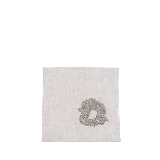 テーブルナプキン 刺繍 2匹の魚