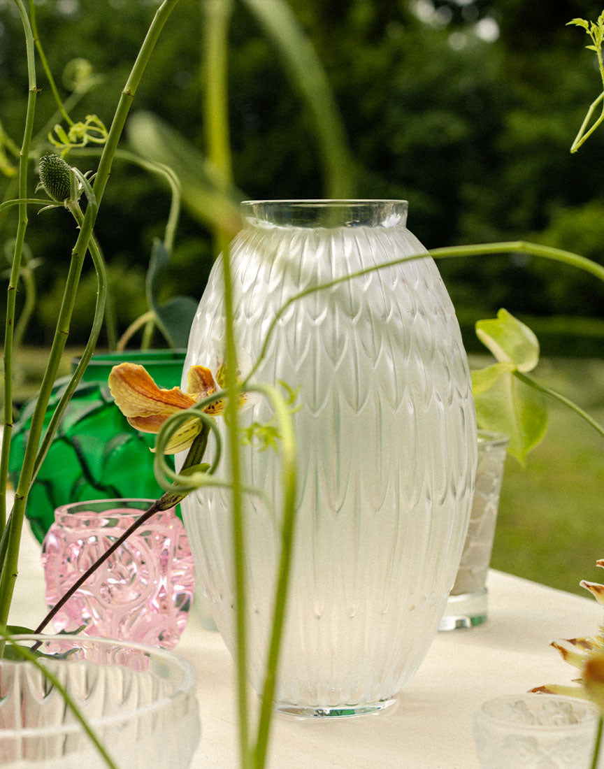 ラリックLALIQUE花器花瓶カリアティデスCariatidesクリスタルガラス