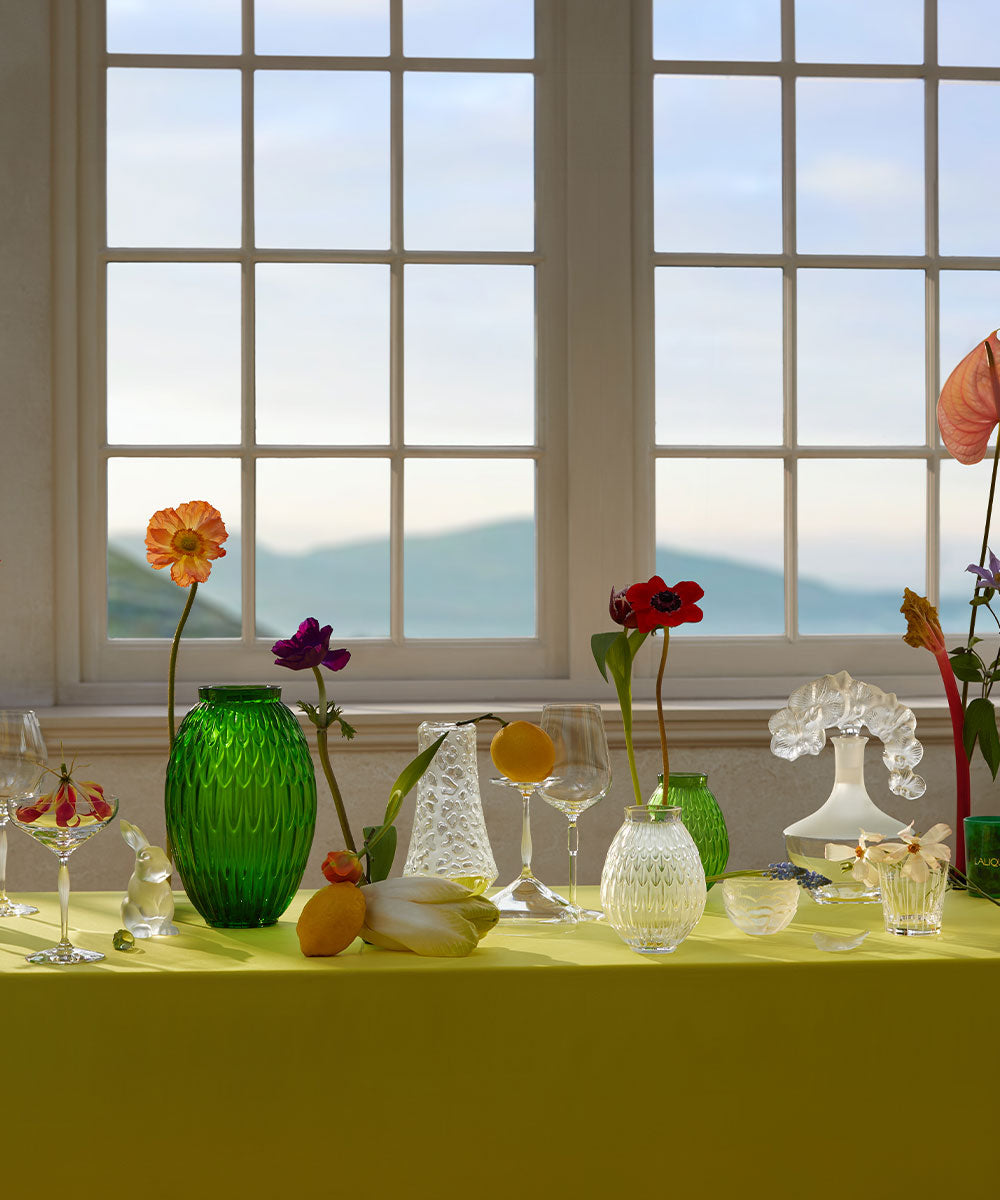 ○激レア LALIQUE Mésanges ラリック クリスタル テーブルランプ ○激レア LALIQUE Mésanges ラリック クリスタル テーブルランプ ○激